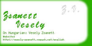 zsanett vesely business card